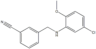 3-{[(5-chloro-2-methoxyphenyl)amino]methyl}benzonitrile Structure