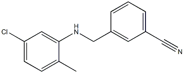 3-{[(5-chloro-2-methylphenyl)amino]methyl}benzonitrile 구조식 이미지