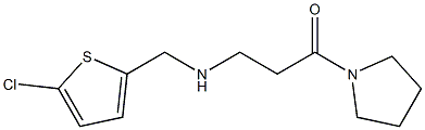 3-{[(5-chlorothiophen-2-yl)methyl]amino}-1-(pyrrolidin-1-yl)propan-1-one Structure
