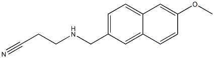 3-{[(6-methoxynaphthalen-2-yl)methyl]amino}propanenitrile Structure