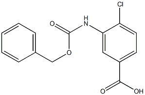 3-{[(benzyloxy)carbonyl]amino}-4-chlorobenzoic acid 구조식 이미지