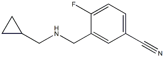 3-{[(cyclopropylmethyl)amino]methyl}-4-fluorobenzonitrile Structure