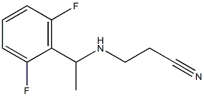 3-{[1-(2,6-difluorophenyl)ethyl]amino}propanenitrile 구조식 이미지