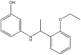 3-{[1-(2-ethoxyphenyl)ethyl]amino}phenol 구조식 이미지
