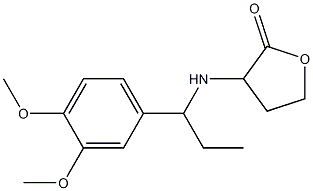 3-{[1-(3,4-dimethoxyphenyl)propyl]amino}oxolan-2-one Structure