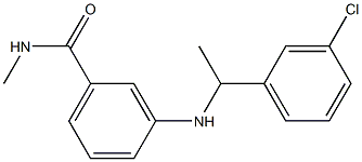 3-{[1-(3-chlorophenyl)ethyl]amino}-N-methylbenzamide 구조식 이미지