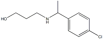 3-{[1-(4-chlorophenyl)ethyl]amino}propan-1-ol 구조식 이미지