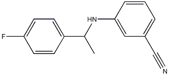 3-{[1-(4-fluorophenyl)ethyl]amino}benzonitrile Structure