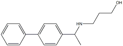3-{[1-(4-phenylphenyl)ethyl]amino}propan-1-ol 구조식 이미지