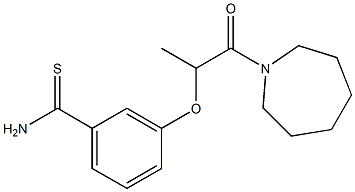 3-{[1-(azepan-1-yl)-1-oxopropan-2-yl]oxy}benzene-1-carbothioamide Structure