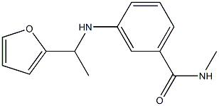 3-{[1-(furan-2-yl)ethyl]amino}-N-methylbenzamide 구조식 이미지