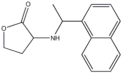 3-{[1-(naphthalen-1-yl)ethyl]amino}oxolan-2-one 구조식 이미지