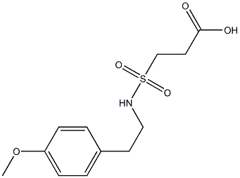 3-{[2-(4-methoxyphenyl)ethyl]sulfamoyl}propanoic acid 구조식 이미지