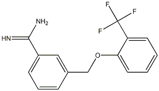 3-{[2-(trifluoromethyl)phenoxy]methyl}benzenecarboximidamide Structure