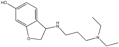 3-{[3-(diethylamino)propyl]amino}-2,3-dihydro-1-benzofuran-6-ol Structure