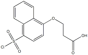 3-{[4-(chlorosulfonyl)naphthalen-1-yl]oxy}propanoic acid Structure
