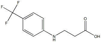 3-{[4-(trifluoromethyl)phenyl]amino}propanoic acid 구조식 이미지