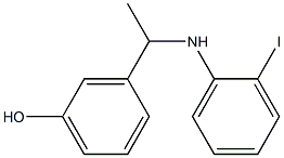 3-{1-[(2-iodophenyl)amino]ethyl}phenol Structure