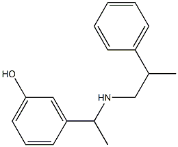 3-{1-[(2-phenylpropyl)amino]ethyl}phenol 구조식 이미지
