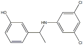 3-{1-[(3,5-dichlorophenyl)amino]ethyl}phenol Structure
