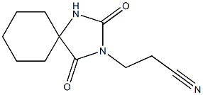 3-{2,4-dioxo-1,3-diazaspiro[4.5]decan-3-yl}propanenitrile Structure