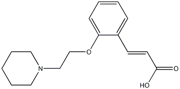 3-{2-[2-(piperidin-1-yl)ethoxy]phenyl}prop-2-enoic acid Structure