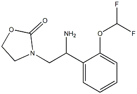 3-{2-amino-2-[2-(difluoromethoxy)phenyl]ethyl}-1,3-oxazolidin-2-one Structure
