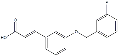 3-{3-[(3-fluorophenyl)methoxy]phenyl}prop-2-enoic acid Structure