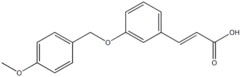 3-{3-[(4-methoxyphenyl)methoxy]phenyl}prop-2-enoic acid Structure