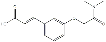 3-{3-[(dimethylcarbamoyl)methoxy]phenyl}prop-2-enoic acid Structure