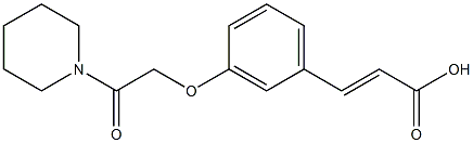 3-{3-[2-oxo-2-(piperidin-1-yl)ethoxy]phenyl}prop-2-enoic acid Structure