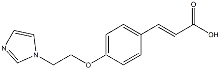 3-{4-[2-(1H-imidazol-1-yl)ethoxy]phenyl}prop-2-enoic acid 구조식 이미지