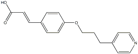 3-{4-[3-(pyridin-4-yl)propoxy]phenyl}prop-2-enoic acid Structure