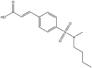 3-{4-[butyl(methyl)sulfamoyl]phenyl}prop-2-enoic acid Structure