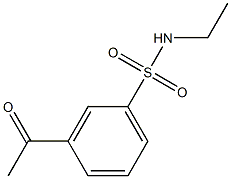 3-acetyl-N-ethylbenzene-1-sulfonamide 구조식 이미지