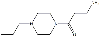 3-amino-1-[4-(prop-2-en-1-yl)piperazin-1-yl]propan-1-one 구조식 이미지