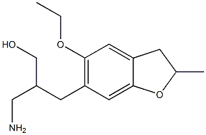 3-amino-2-[(5-ethoxy-2-methyl-2,3-dihydro-1-benzofuran-6-yl)methyl]propan-1-ol Structure