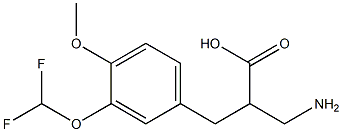 3-amino-2-{[3-(difluoromethoxy)-4-methoxyphenyl]methyl}propanoic acid Structure