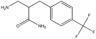 3-amino-2-{[4-(trifluoromethyl)phenyl]methyl}propanamide 구조식 이미지