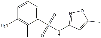 3-amino-2-methyl-N-(5-methyl-1,2-oxazol-3-yl)benzene-1-sulfonamide Structure