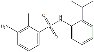 3-amino-2-methyl-N-[2-(propan-2-yl)phenyl]benzene-1-sulfonamide 구조식 이미지