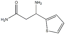 3-amino-3-(thiophen-2-yl)propanamide 구조식 이미지