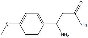 3-amino-3-[4-(methylsulfanyl)phenyl]propanamide 구조식 이미지