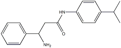 3-amino-3-phenyl-N-[4-(propan-2-yl)phenyl]propanamide 구조식 이미지