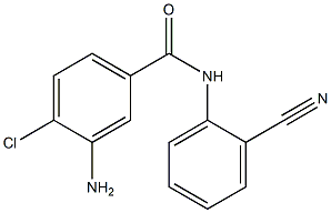 3-amino-4-chloro-N-(2-cyanophenyl)benzamide Structure