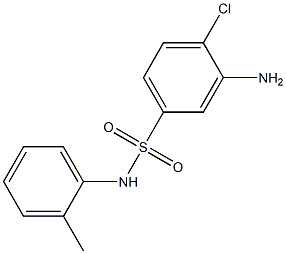 3-amino-4-chloro-N-(2-methylphenyl)benzene-1-sulfonamide 구조식 이미지