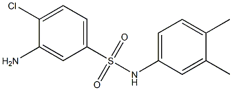3-amino-4-chloro-N-(3,4-dimethylphenyl)benzene-1-sulfonamide Structure