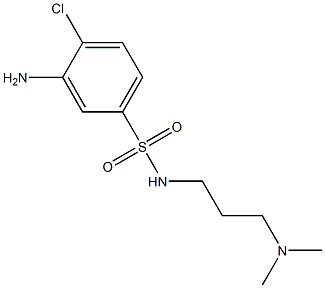 3-amino-4-chloro-N-[3-(dimethylamino)propyl]benzene-1-sulfonamide Structure