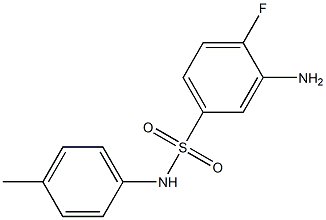 3-amino-4-fluoro-N-(4-methylphenyl)benzene-1-sulfonamide Structure