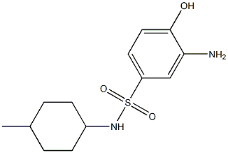 3-amino-4-hydroxy-N-(4-methylcyclohexyl)benzene-1-sulfonamide 구조식 이미지